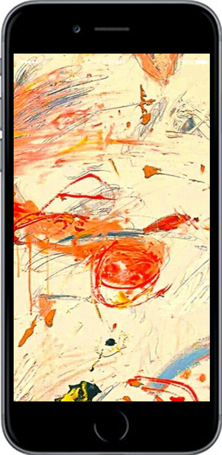 2D пластиковый чехол Динамичная картина с хаотичными мазками для Apple iPhone 6 - 6540t-45 изображение 
