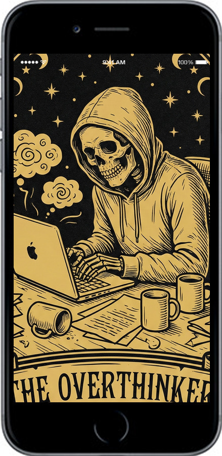 2D пластиковий чехол The Overthinker для Apple iPhone 6s - 6774t-90 изображение 