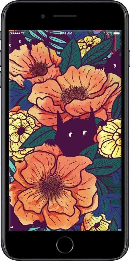 TPU чехол Із зображенням польових квітів для Apple iPhone 7 Plus - 6419b-337 изображение 
