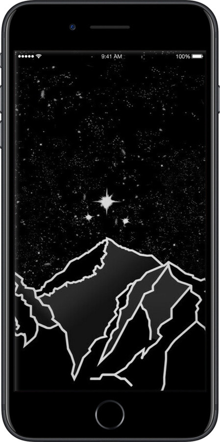 TPU чехол Мінімалістичний гірський краєвид для Apple iPhone 7 Plus - 6438b-337 изображение 