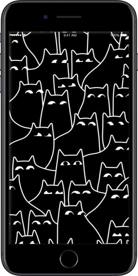 TPU чехол Із зображенням кішок для Apple iPhone 8 Plus - 6470b-1032 изображение 