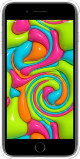 Силіконовий протиударний с посиленими кутами чехол Y2K Jelly Dream для Apple iPhone 7 Plus - 6780sp-337 изображение 