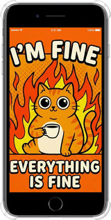 Силикон с усиленными углами чехол Funny Cat для Apple iPhone 7 Plus - 6786sp-337 изображение 