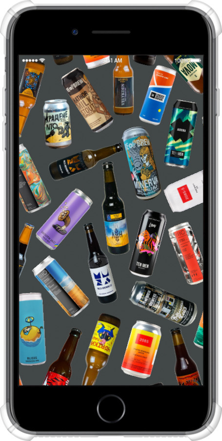 Силикон с усиленными углами чехол Броварни для Apple iPhone 7 Plus - 5879sp-337 изображение 