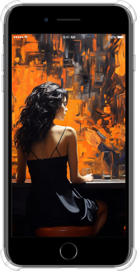 Силикон с усиленными углами чехол Чехол для телефона для Apple iPhone 7 Plus - 5962sp-337 изображение 