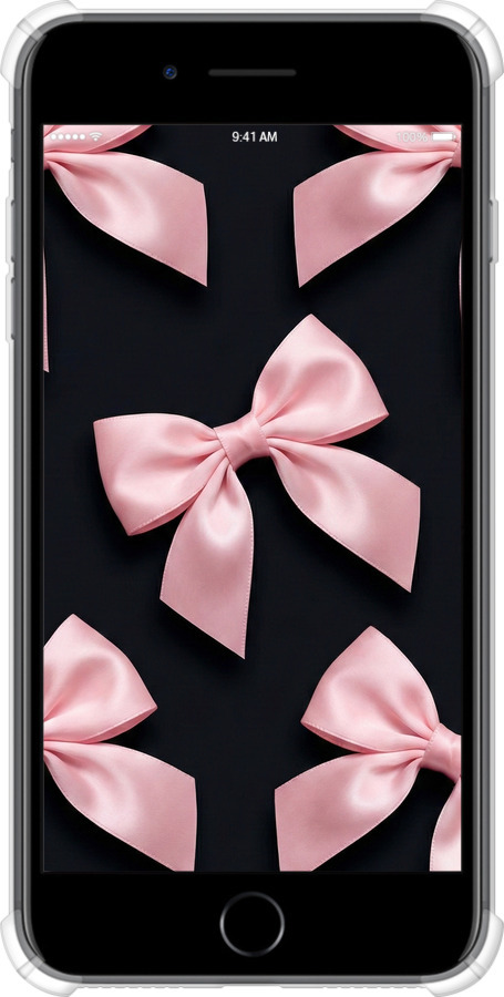 Силіконовий протиударний с посиленими кутами чехол Coquette Ribbons Dark Coquette для Apple iPhone 7 Plus - 6767sp-337 изображение 