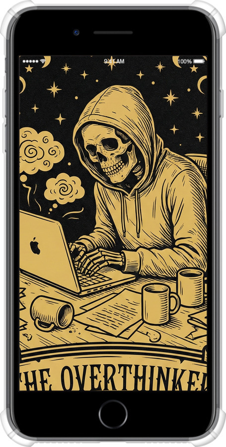 Силикон с усиленными углами чехол The Overthinker для Apple iPhone 7 Plus - 6774sp-337 изображение 