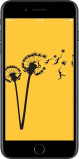Силіконовий чехол Мінімалізм кульбаби для Apple iPhone 8 Plus - 6449u-1032 изображение 