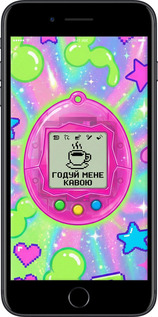 2D пластиковый чехол Y2K Aesthetic Retro Pet: Годуй мене кавою для Apple iPhone 8 Plus - 6784t-1032 изображение 