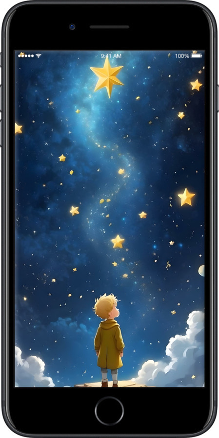 2D пластиковый чехол Маленький принц для Apple iPhone 7 Plus - 6326t-337 изображение 