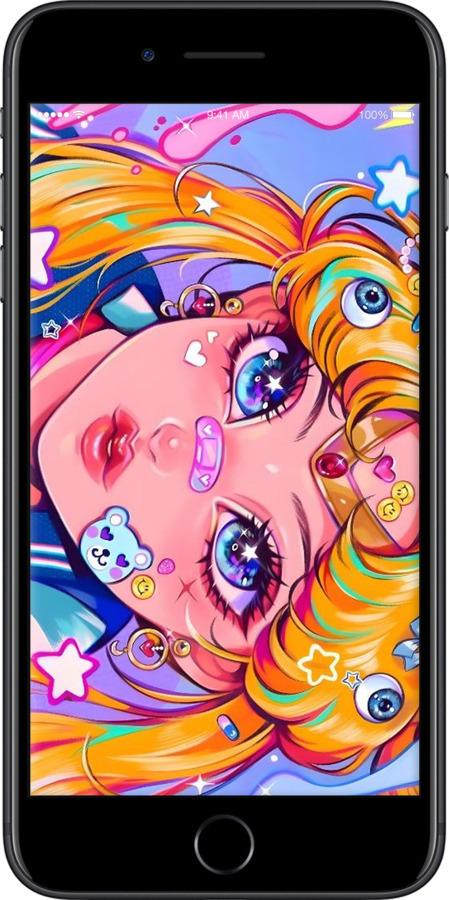 Силіконовий чехол Сейлор Мун 4 для Apple iPhone 7 Plus - 6353u-337 изображение 