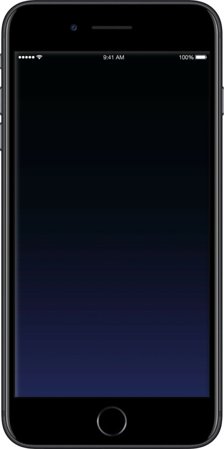 2D пластиковий чехол Градієнт у темно-синьому стилі для Apple iPhone 7 Plus - 6542t-337 изображение 