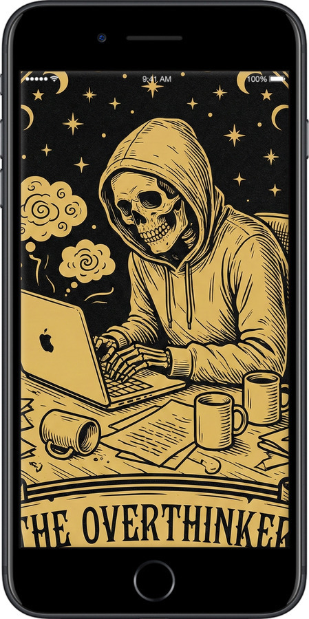 2D пластиковый чехол The Overthinker для Apple iPhone 8 Plus - 6774t-1032 изображение 