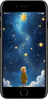 TPU чехол Маленький принц для Apple iPhone 7 - 6326b-336 изображение 
