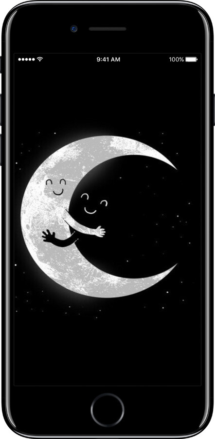 TPU чехол Місячні обійми для Apple iPhone 7 - 6508b-336 изображение 