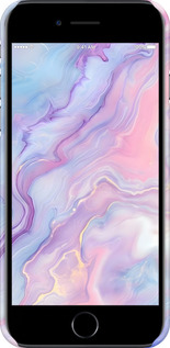 3D пластиковий глянцевий чехол Нежный мрамор для Apple iPhone 8 - 6310c-1031 изображение 