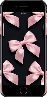 3D пластиковый матовый чехол Coquette Ribbons Dark Coquette для Apple iPhone SE 2020 - 6767m-2013 изображение 