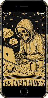 3D пластиковый матовый чехол The Overthinker для Apple iPhone SE 2020 - 6774m-2013 изображение 