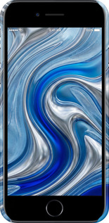 3D пластиковий матовий чехол Liquid Chrome для Apple iPhone 7 - 6781m-336 изображение 