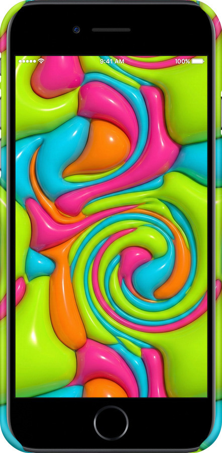 3D пластиковый матовый чехол Y2K Jelly Dream для Apple iPhone SE 2022 - 6780m-3737 изображение 