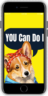 Чехол Bumper чехол чехол с корги You Can Do It для Apple iPhone SE 2022 - 6184pc-3737 изображение 