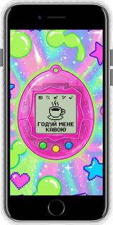 Чехол Bumper чехол Y2K Aesthetic Retro Pet: Годуй мене кавою для Apple iPhone SE 2022 - 6784pc-3737 изображение 