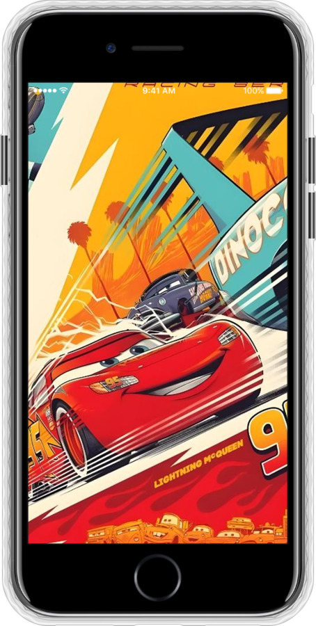 Чохол Bumper чехол Тачки для Apple iPhone SE 2022 - 6288pc-3737 изображение 