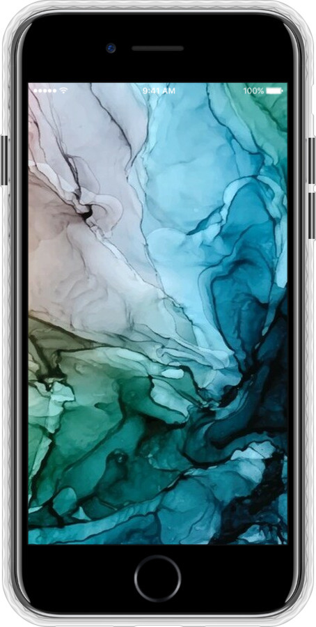 Чехол Bumper чехол С красочной абстрактной картиной Соленые берега для Apple iPhone SE 2020 - 6405pc-2013 изображение 