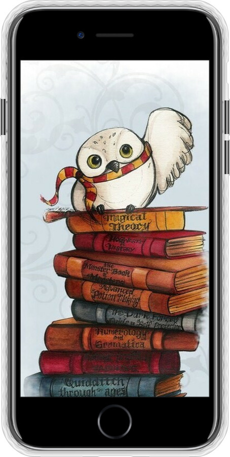 Чохол Bumper чехол Сова та книги для Apple iPhone SE 2020 - 6436pc-2013 изображение 