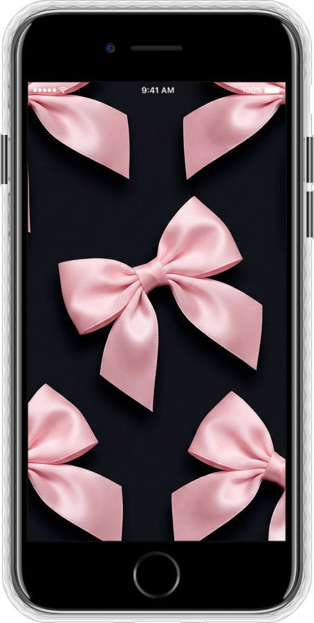 Чехол Bumper чехол Coquette Ribbons Dark Coquette для Apple iPhone SE 2022 - 6767pc-3737 изображение 