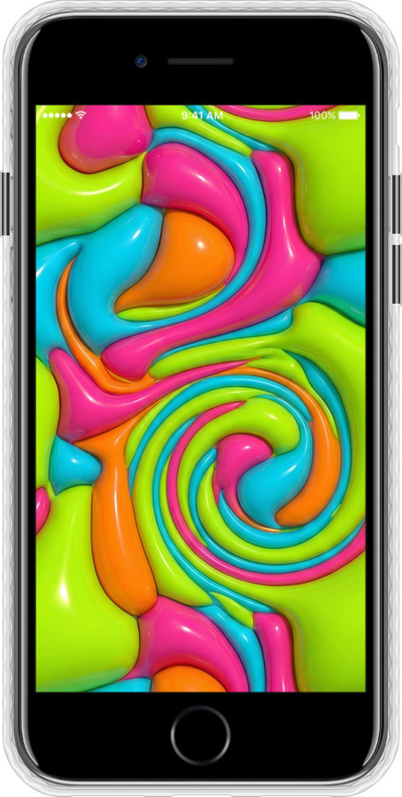Чехол Bumper чехол Y2K Jelly Dream для Apple iPhone SE 2020 - 6780pc-2013 изображение 