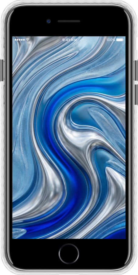 Чохол Bumper чехол Liquid Chrome для Apple iPhone SE 2022 - 6781pc-3737 изображение 