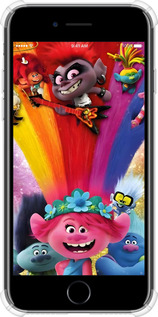 Силіконовий протиударний с посиленими кутами чехол Тролі для Apple iPhone 8 - 6343sp-1031 изображение 