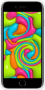 Силикон с усиленными углами чехол Y2K Jelly Dream для Apple iPhone SE 2020 - 6780sp-2013 изображение 