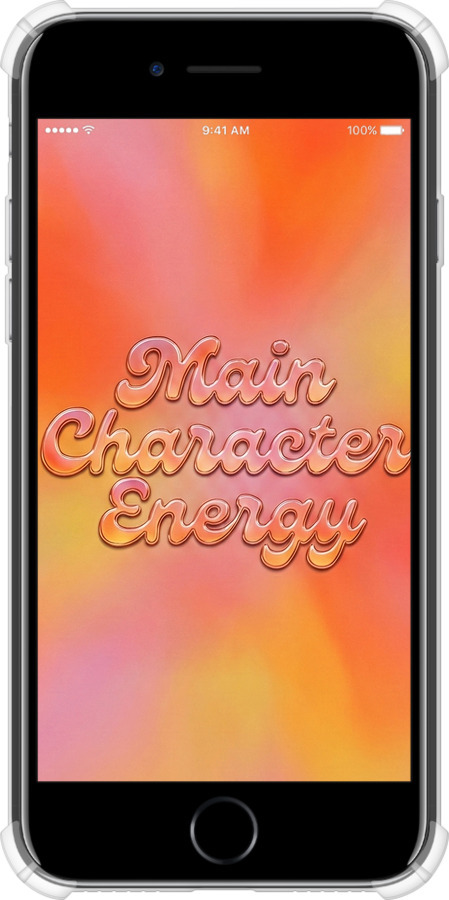 Силикон с усиленными углами чехол Aura Gradient Main Character Energy Aesthetic Y2K для Apple iPhone SE 2022 - 6783sp-3737 изображение 