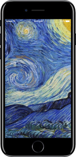 2D пластиковый чехол «Звездная ночь» Винсента Ван Гога для Apple iPhone 8 - 6433t-1031 изображение 