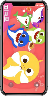 TPU чехол Бейби Шаркс для Apple iPhone X - 6305b-1050 изображение 