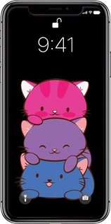 TPU чехол Милі котятка для Apple iPhone X - 6518b-1050 изображение 