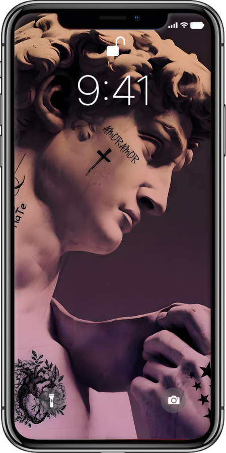 TPU чехол Давид для Apple iPhone X - 6302b-1050 изображение 