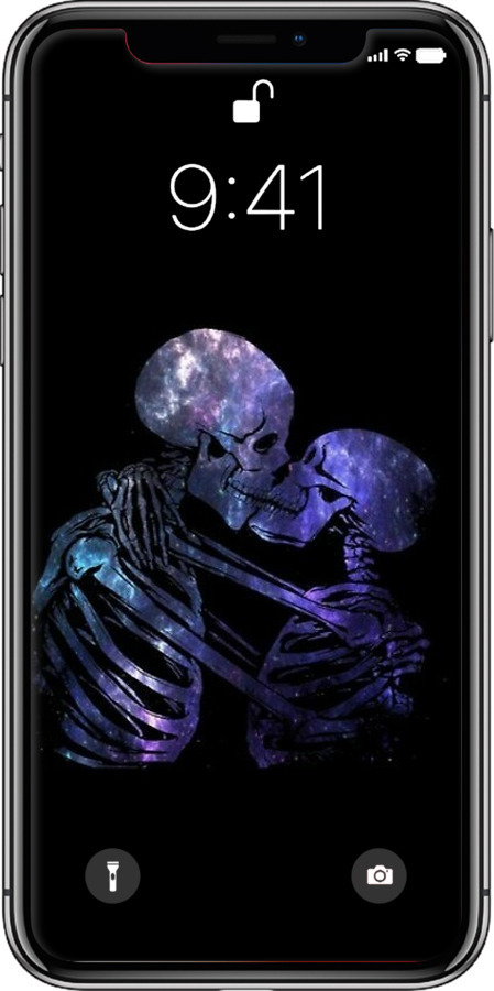 TPU чехол С изображением скелета для Apple iPhone XS - 6537b-1583 изображение 