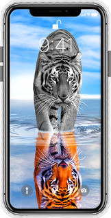 Чохол Bumper чехол Тигр для Apple iPhone X - 6016pc-1050 изображение 