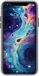 Чехол Bumper чехол Арт акварель для Apple iPhone XS - 6329pc-1583 изображение 