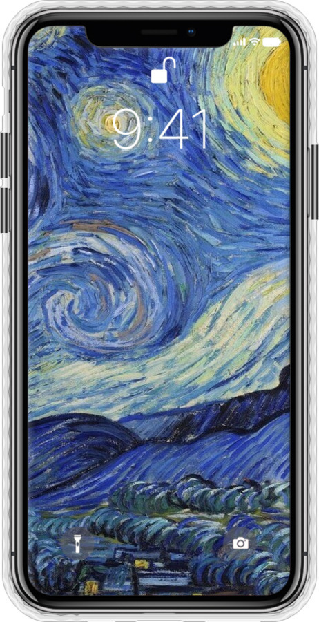 Чехол Bumper чехол «Звездная ночь» Винсента Ван Гога для Apple iPhone XS - 6433pc-1583 изображение 