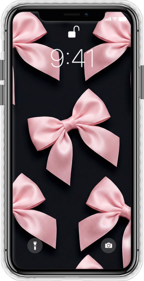Чехол Bumper чехол Coquette Ribbons Dark Coquette для Apple iPhone X - 6767pc-1050 изображение 