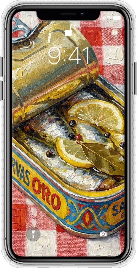 Чохол Bumper чехол Vintage Sardine Tin Phone для Apple iPhone X - 6772pc-1050 изображение 