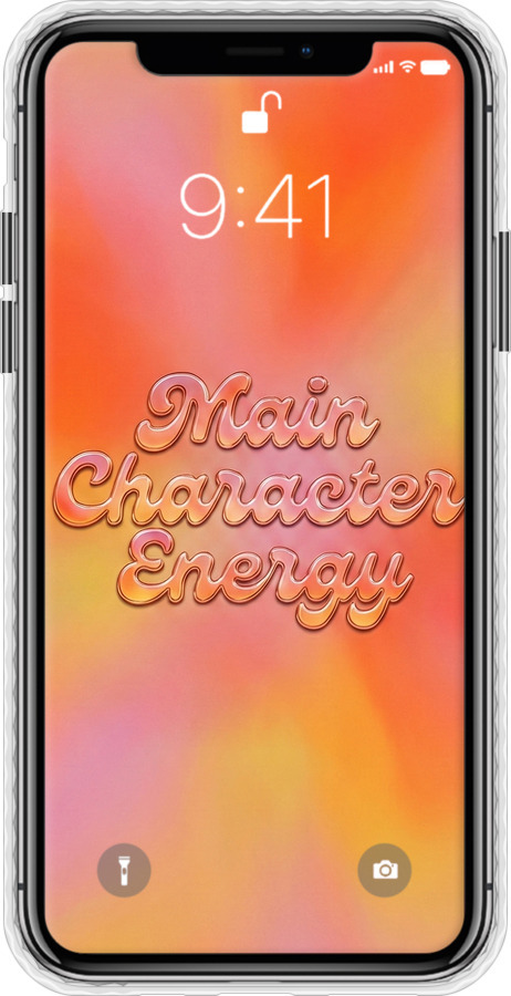 Чехол Bumper чехол Aura Gradient Main Character Energy Aesthetic Y2K для Apple iPhone X - 6783pc-1050 изображение 