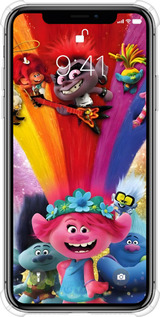 Силіконовий протиударний с посиленими кутами чехол Тролі для Apple iPhone XS - 6343sp-1583 изображение 