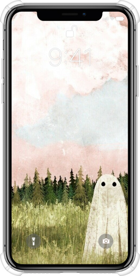 Силіконовий протиударний с посиленими кутами чехол Привид для Apple iPhone XS - 6401sp-1583 изображение 
