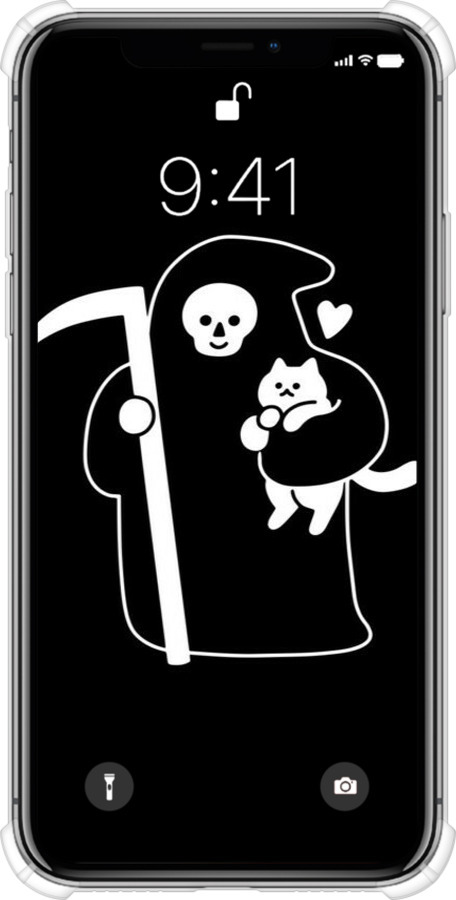 Силикон с усиленными углами чехол С изображением Кошек для Apple iPhone XS - 6485sp-1583 изображение 