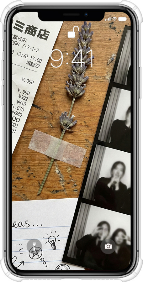 Силикон с усиленными углами чехол Aesthetic Scrapbook Collage для Apple iPhone X - 6773sp-1050 изображение 